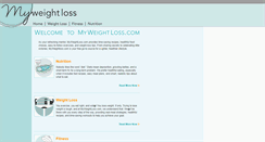 Desktop Screenshot of myweightloss.com